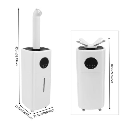 21L Large Capacity Air Humidifier Diffuser Commercial Smart Humidity Control Timing Remote Control Mist Maker Sprayer 110V-220V