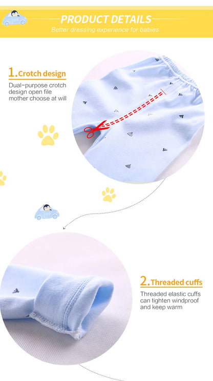 Baby Clothes Underwear r Kids Tops Pants Newborn Pajama Suit Home 100% Cotton Sets Boy Girls Warm Autumn Children's Clothing