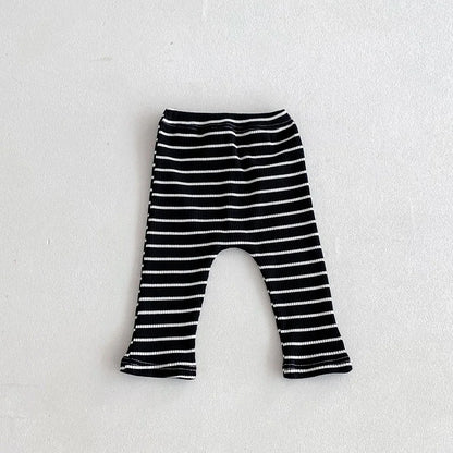 MILANCEL 2025 Autumn Baby Pants 0-3 Y Korean Style Toddler Girls Solid Big PP Leggings Infant Boys Cotton Slim Fit Trousers
