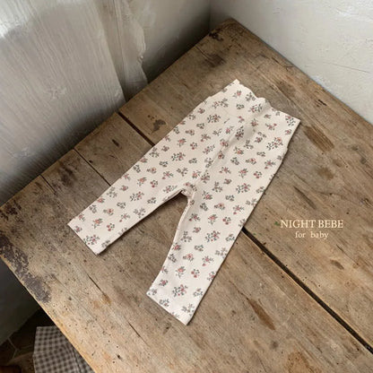 2025 Autumn New Baby Cotton Leggings Girls Floral Pants Toddler Pp Pants Toddler Plaid Leggings Fashion Baby Trousers