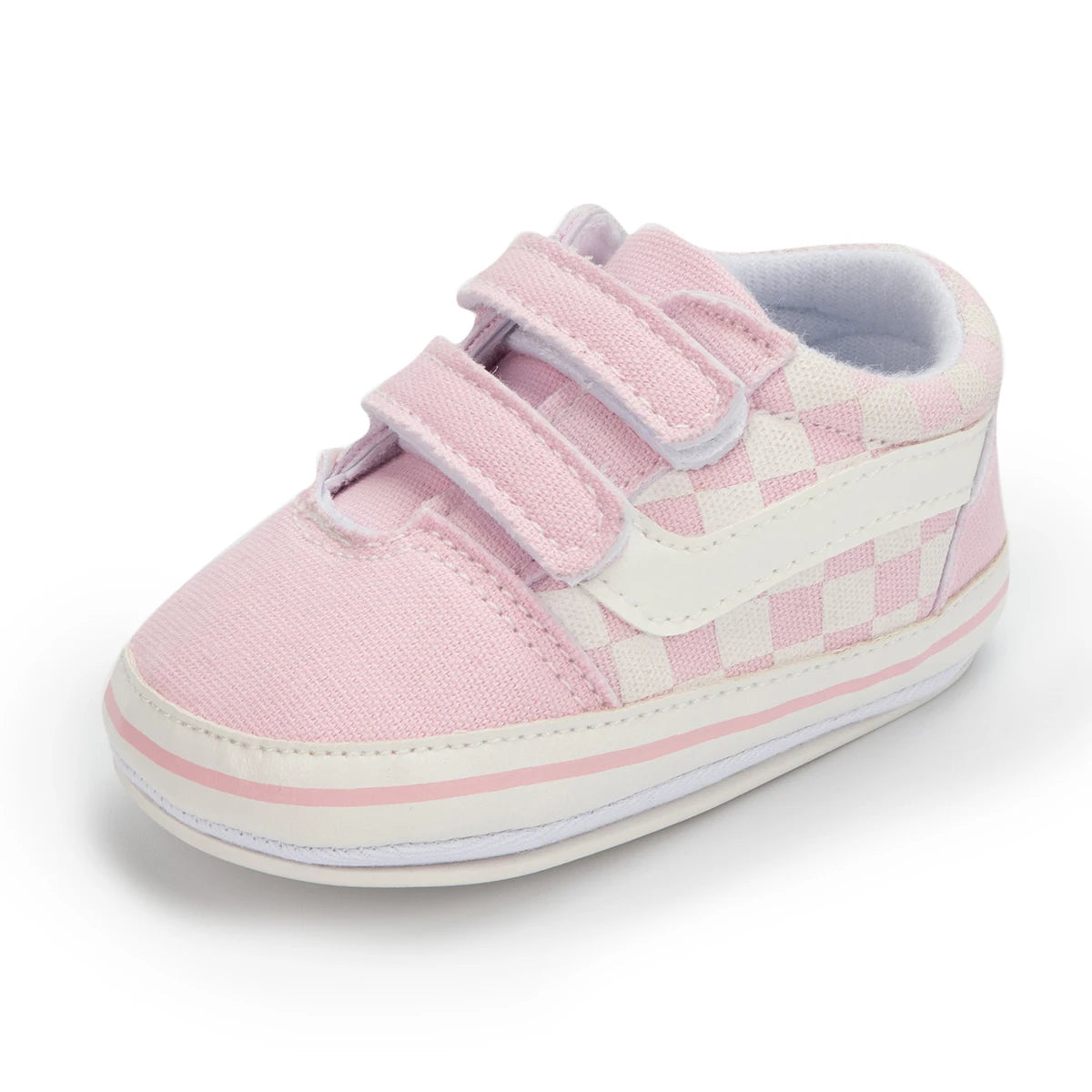 Meckior New Baby Canvas Sneakers Anti-slip Soft Plaid Baby Boy Girl Shoes Newborns First Walkers Infant Baby Unisex Casual Shoes