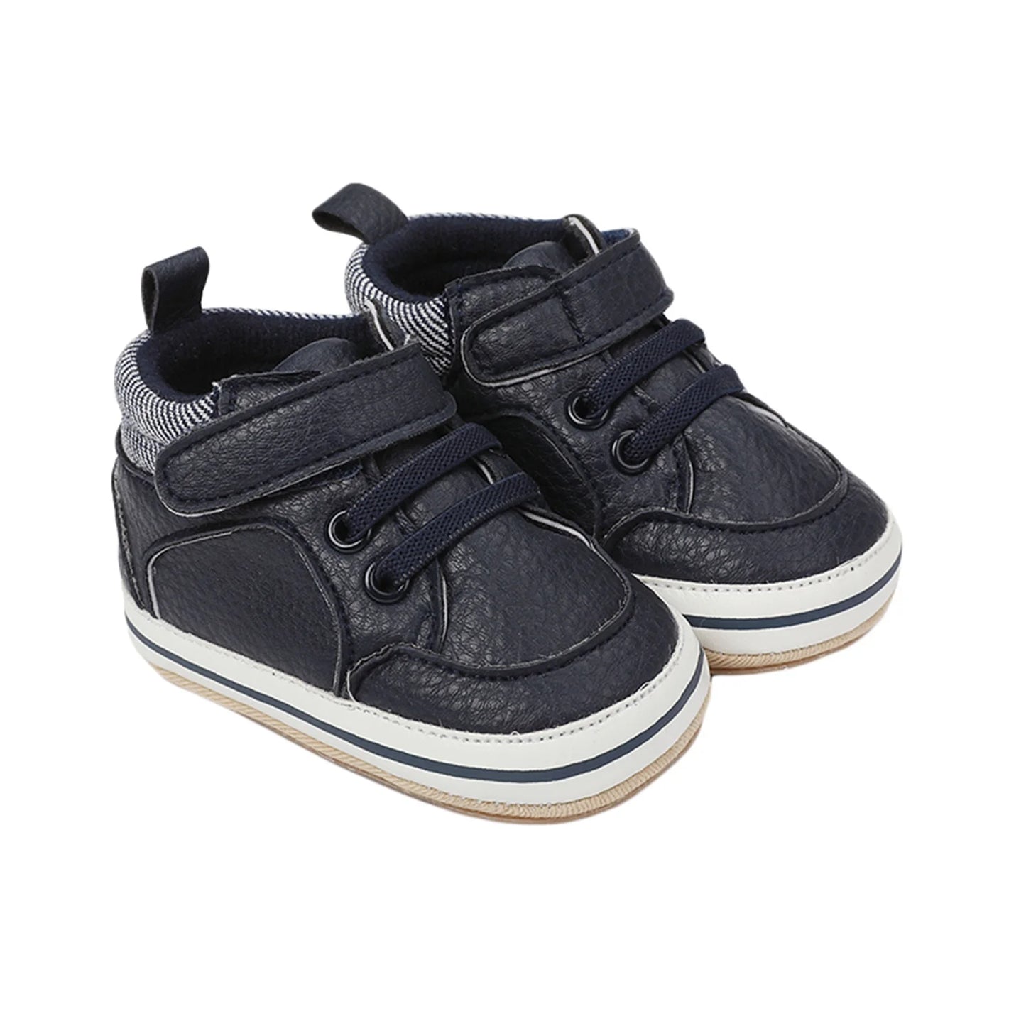 Newborn Baby Girls Boys Sneakers PU Leather Anti-Slip Soft Sole Pre walker Toddler Casual First Walkers Infant Shoes For 0-18M