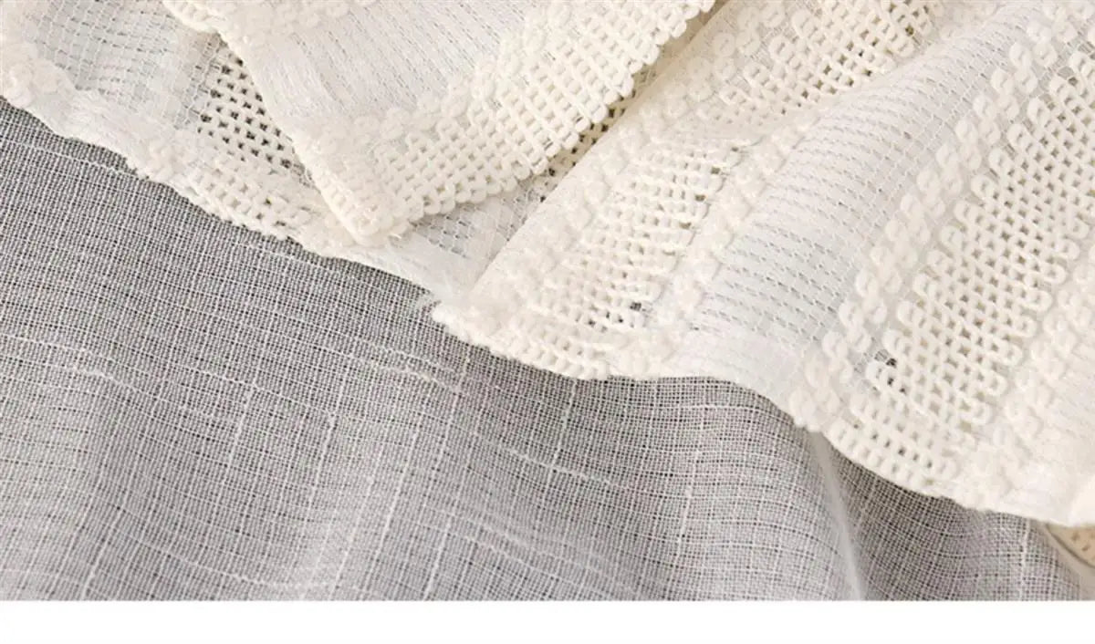 Shirts Women Peter Pan Collar Hollow Out Fashion Tender Sweet Solid Young French Style Elegant Ins Топ Женский New Arrival Chic