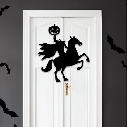 Halloween decoration room door stickers window décor skeleton hand pumpkin DIY devil witch hat glass window stickers ghost