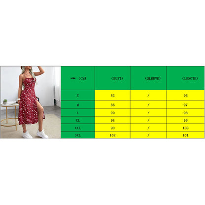 Women's Clothing Summer 2025 Trend Floral Dress, Flower Print Spaghetti Strap Sleeveless  with High Slit for Ladies