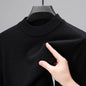 Half Turtleneck Knitwear Sweater New Autumn/Winter Mock Neck Sweatshirts Solid Color Pullovers Man Brand Casual Men's Clothing