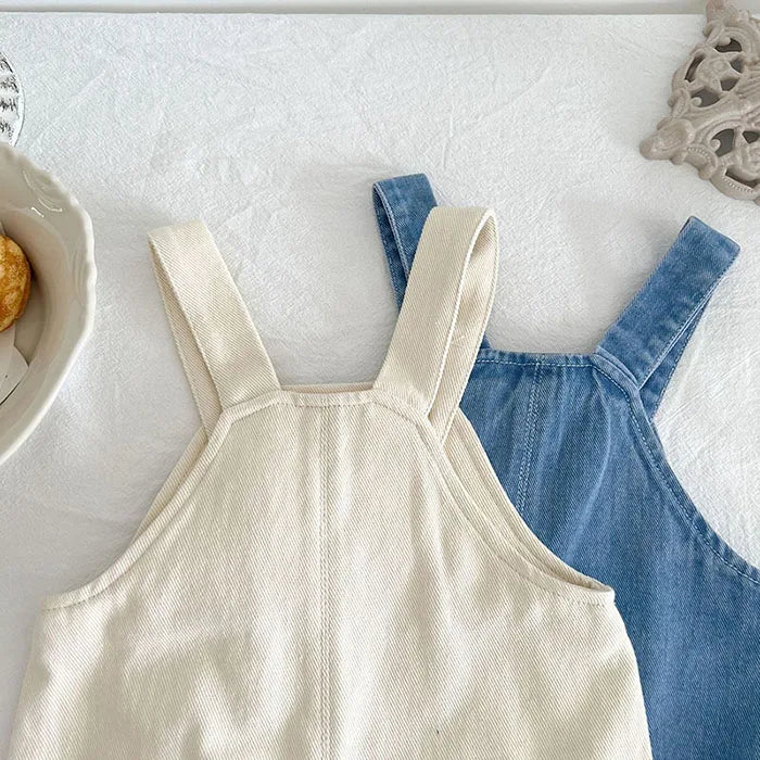 Children Clothes Suit Infant Baby Girls Clothing Set Long Sleeve Embroidered Shirt+ Denim Jumpsuit Autumn Spring Clothes Suit