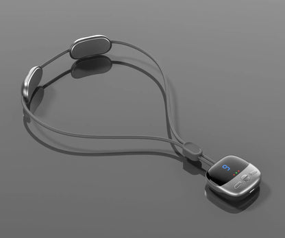 Smart TENS+EMS Electric Neck Massager with Micro-Current Portable Hot Compress for Cervical Spine Shoulder And Neck Pain Relief