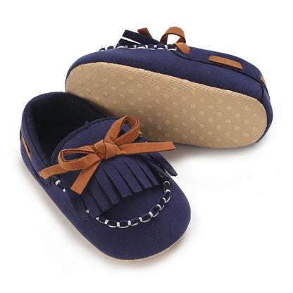 0-18M Baptism Newborn Baby Pre walker Girls Boys Casual Shoes Leather Non-Slip Soft-Sole Infant Toddler First Walkers