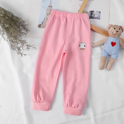 1-5Y Baby Boys Girls Pants Autumn Warm Toddler Infant Long Trousers Cartoon Soft Cotton Kids Children Pants Baby Leggings
