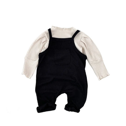 2025 Spring New Baby Girl Sleeveless Romper Cotton Infant Toddler Solid Casual Overalls Girls Trousers Children Strap Jumpsuit