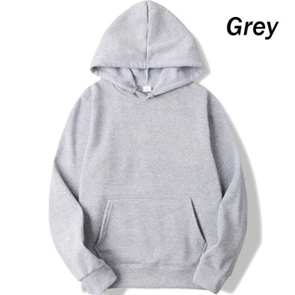 New Men's solid color hoodie autumn/winter fashion sportswear casual pullover couple street wear long sleeved top