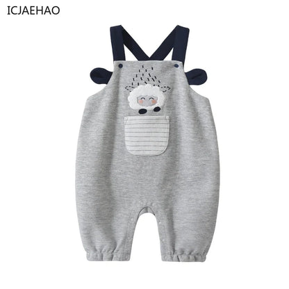 2025 Newborn Baby Boys Pants Bodysuits Girls Cute Suspender Rompers Kids Clothing Toddler Bodysuit Jumpsuit Bottoms 0-24 Months