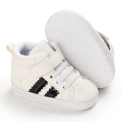 0-18M Baby Shoes Boy Newborn Infant Toddler Casual Comfort Cotton Sole Anti-slip PU Leather First Walkers Crawl Crib Shoes