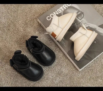 Children's Winter Snowy Boots Girls' Versatile Warm  Boys' Cotton Shoes Size 17-30