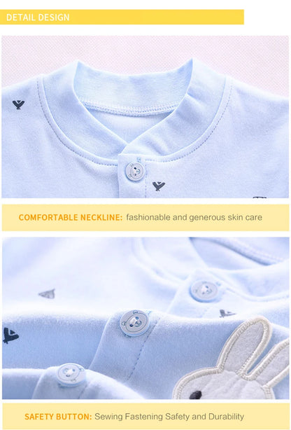 Baby Clothes Underwear r Kids Tops Pants Newborn Pajama Suit Home 100% Cotton Sets Boy Girls Warm Autumn Children's Clothing