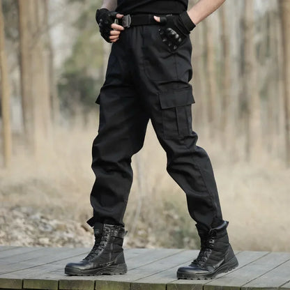 Black Military Tactical Cargo Pants Men Combat Tactical Sweatpants Men's Working Pants Overalls Casual Trouser Pantaloon Homme CS