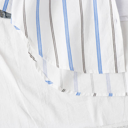 Loose Casual Striped Shirts Women 2025 New Ladies Sweet Simple Style Long Sleeve Print Shirt Female Blouse and Tops Lady Clothes