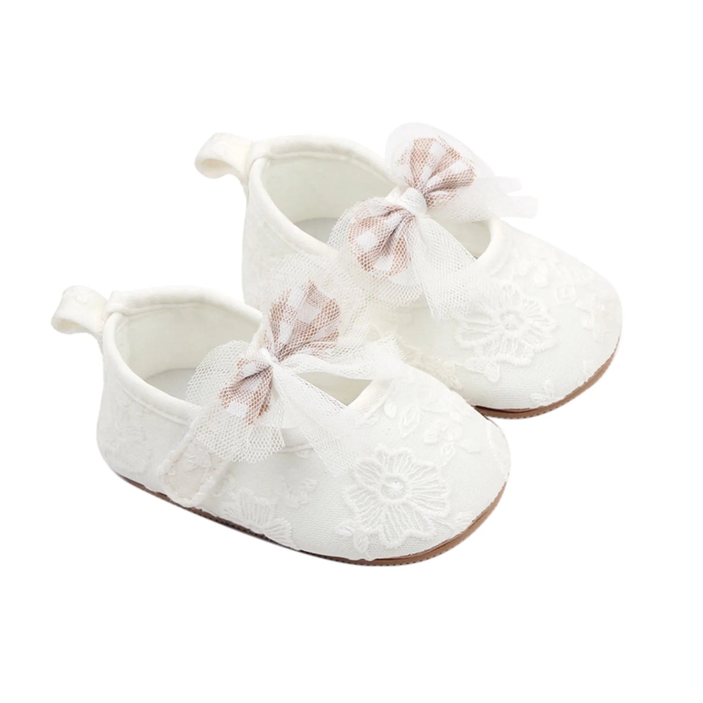 Toddler Baby Girls Sweet Princess Shoes Soft Bow knit Flower Non-slip Bottom First Walker Shoes Toddler Babies Crib Shoes