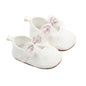 Toddler Baby Girls Sweet Princess Shoes Soft Bow knit Flower Non-slip Bottom First Walker Shoes Toddler Babies Crib Shoes