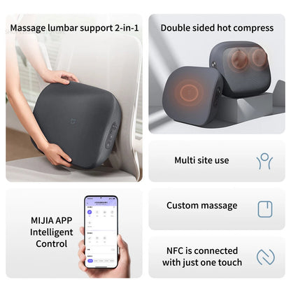 Xiaomi Mijia Smart Waist Massager Back Massager Hot Compress Shoulder and Neck Massage ulti-gear Adjustment MiHome APP Control
