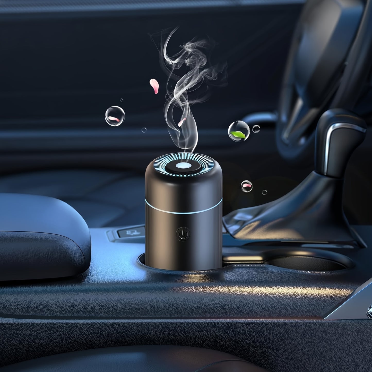 1pc Car Aroma Diffuser - Advanced Humidifying Technology, Efficient Aroma Essential Oil Diffusion, Convenient USB Powered, Soothing Cool Mist Output, Compact and Space-Saving Mini Design, Portable and Travel-Friendly - Perfec