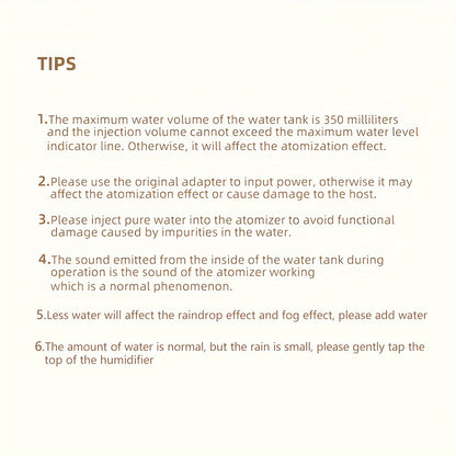 Large Capacity Volcanic Spray Atomizer - Intelligent Simulation Water Drop Humidifier and Flame Aroma Diffuser for Home - Advanced Mist Technology, Whisper Quiet, Easy to Clean, and Automatic Shut-Off