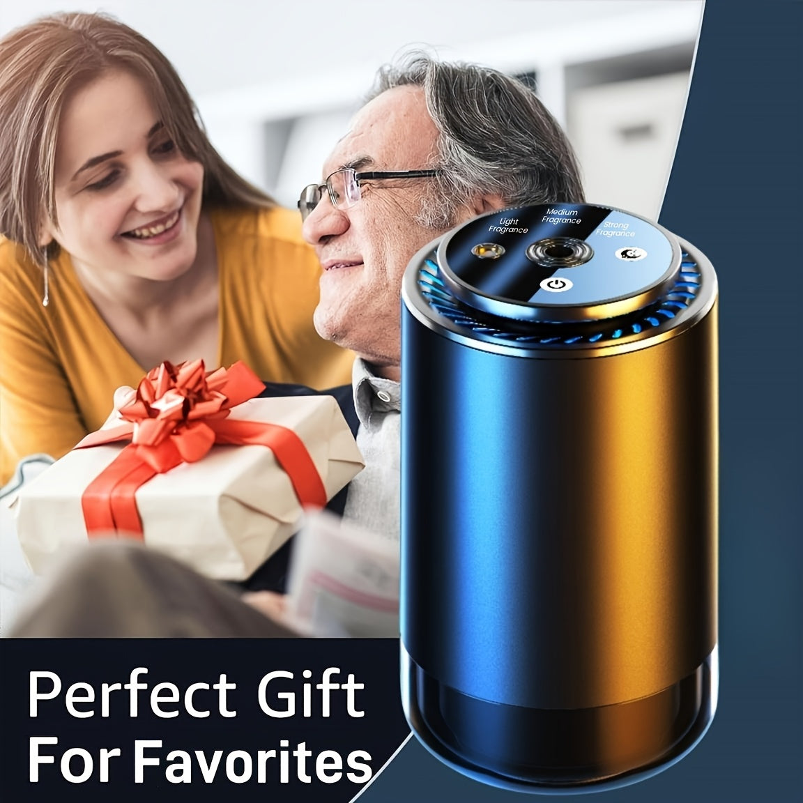 Novora Smart Car Air Freshener, 1.69oz Natural Fragrance Car Scents Air Freshener With Star Projector, 300 Days Long Lasting, Car Essential Oil Diffuser To Remove Smell, Automatic On/Off, Aroma Diffuser For Lover